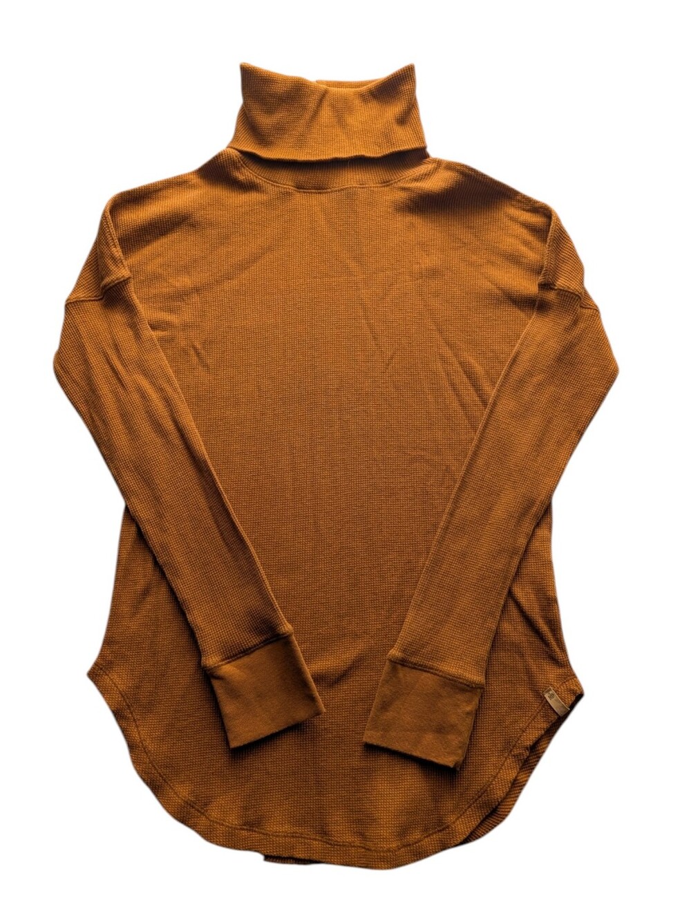 tentree Thaw Waffle Turtleneck Top Organic Cotton Tencel Layering Hiking Medium - Picture 2 of 8